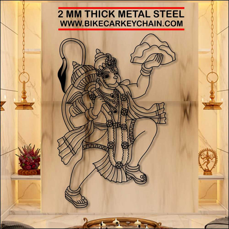 Hanuman Flying Metal Wallart