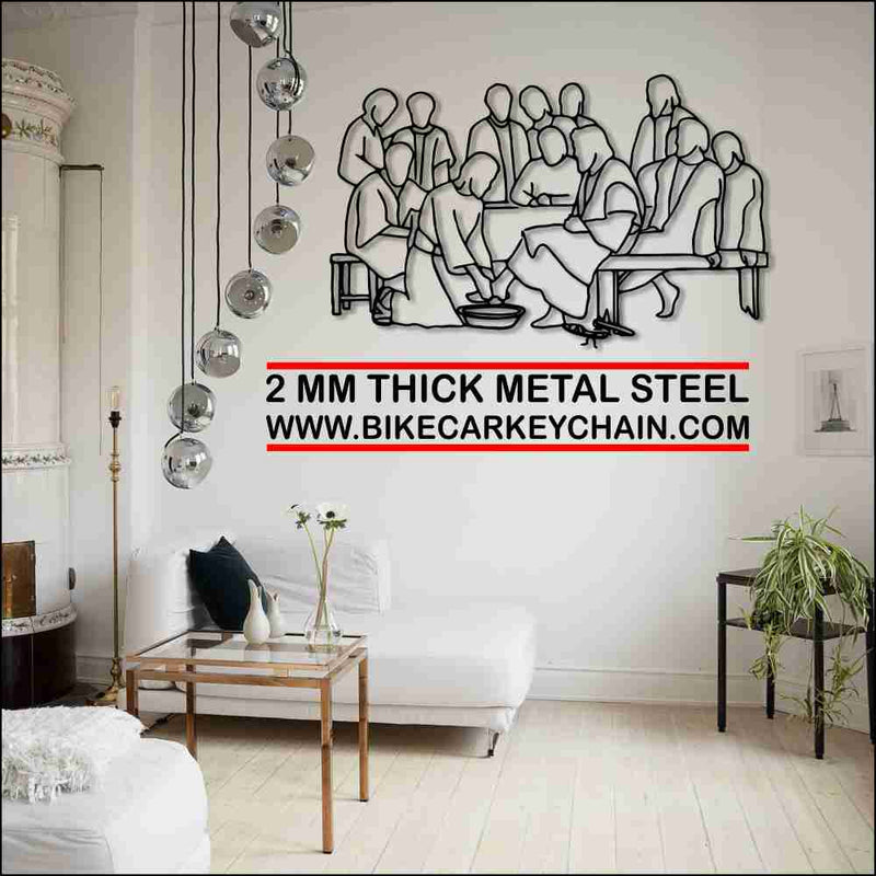 Jesus Apostles Minimalist Metal Wallart