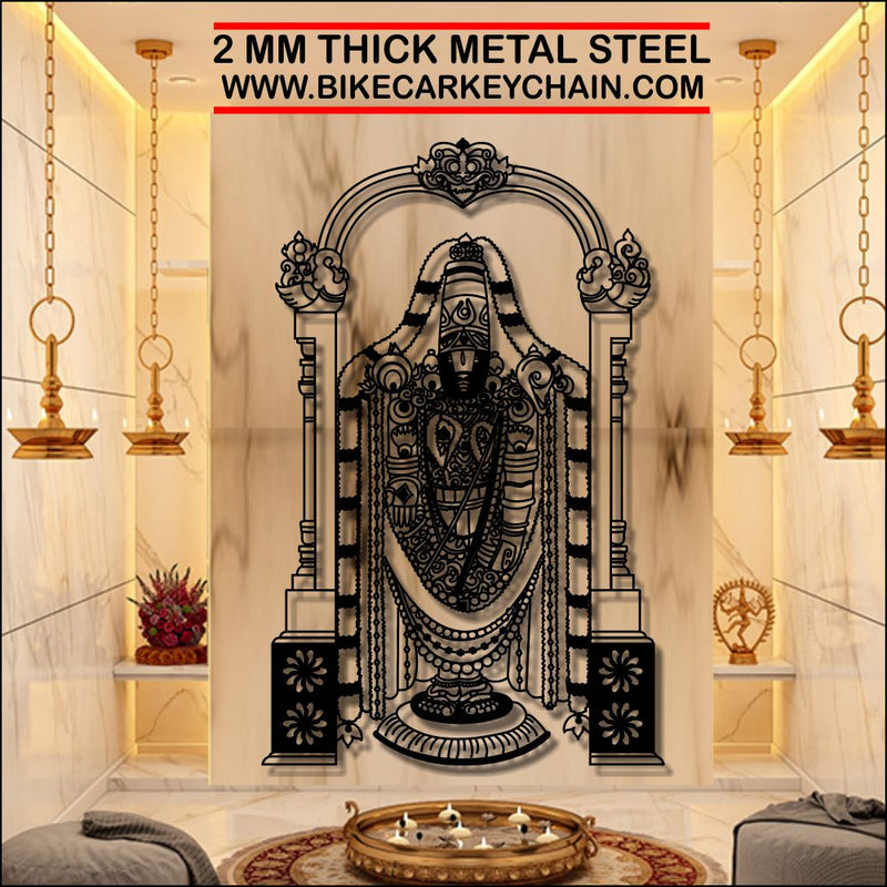 Tirupati Balaji Metal Wallart